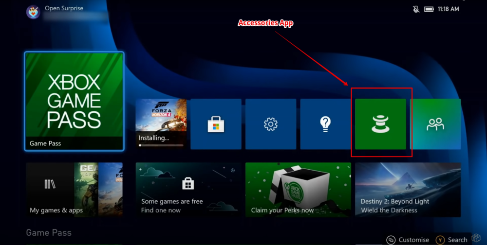 (5) Xbox Series X Initial Setup Dashboard and Game.png
