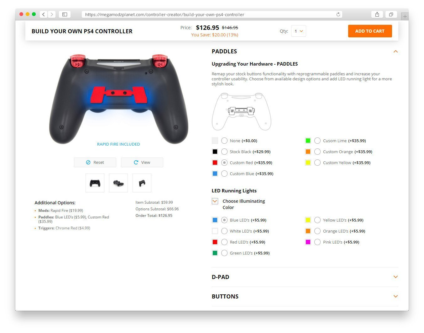 Build Your Own PS4 Screenshot - Custom Controller - Paddles